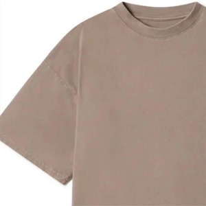 Summer New Fashion O-Neck Quick Dry 100% Cotton Worsted Fabric Solid Color Loose Casual Short Sleeve Letter T-shirts pour hommes - Product Image 4