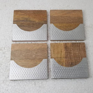 Posavasos de resina y madera de mango liso carbonizado sin terminar grueso personalizado de alta calidad epoxi redondo cuadrado de alta calidad para el hogar - Product Image 4