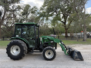 Tracteurs agricoles d'occasion LS 100 CV 100% opérationnels de haute qualité polyvalents à vendre / TRACTEUR N55 - CABINE CLIMATISÉE - CHARGEUR AVEC ATTACHES RAPIDES - Product Image 4