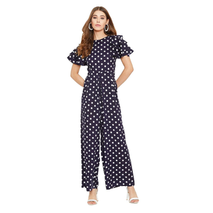 Mono de mujer de manga con volantes y estampado de flores de ajuste regular de algodón 100% personalizado con precio directo de fábrica de Bangladesh - Product Image 4