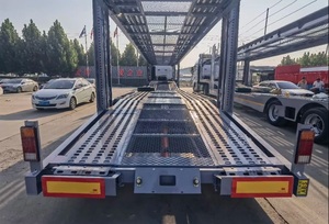 CIMC promotionnel <span class=keywords><strong>2</strong></span> <span class=keywords><strong>essieux</strong></span> nouveau Design voiture Transport Semi-<span class=keywords><strong>remorque</strong></span> cadre en acier Double pont transport camion <span class=keywords><strong>remorque</strong></span> - Product Image 3
