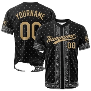 Camiseta de Béisbol con Cuello en V al por Mayor para Adultos, 100% Poliéster, Secado Rápido, Marca Personalizada, para Sóftbol y Béisbol - Product Image 5