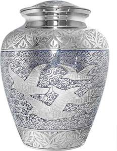 โกศเผาศพทำจากโลหะสีน้ำเงินโกศเผาอลูมิเนียมโกศไปเผาที่บ้าน - Product Image 1