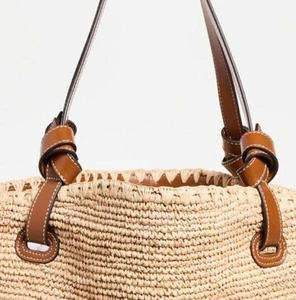SAC EN RAFFIA EN CUIR À COMMANDER - Product Image 4