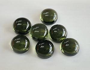 Cabujón redondo de 10mm de moldavita natural Calidad AAA-Calidad AAA de moldavita suelta - Product Image 2