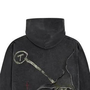 Sudaderas con Capucha para Hombre, Estilo Urbano Otoñal, Bolsillo Sólido, 250 g/m², 100 % Poliéster, Tela de Felpa, Logotipo Personalizado Bordado, Estilo Vintage, Talla Grande, MOQ Bajo - Product Image 2