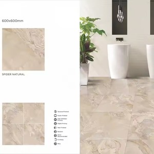 Natural Spider Design 600x600mm Glossy Glazed Nano Polished Vitrified Floor Tiles 60x60cm 2x2 PGVT GVT Interior Use Porcelain - Product Image 1
