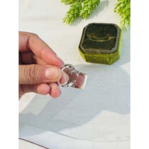 Southwest-Style Natural Stone <b>Ring</b> with Wild Horse & Sterling <b>Silver</b> Size 8.75 Everyday Gemstone <b>Statement</b> <b>Ring</b> in Pear Shape - Product Image 4