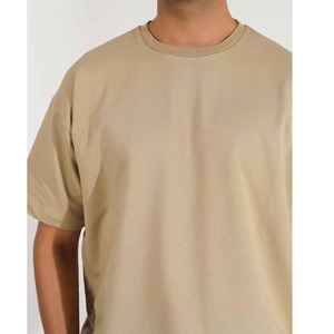 T-shirt à col rond pour hommes de haute qualité 100% coton style athlétique surdimensionné respirant motif imprimé unique pour le fitness vente en gros - Product Image 4