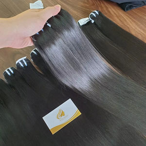 Trama de piel Remy virgen recta Natural 100%, cutícula de alta calidad, vietnamita, camboyano crudo 1B HD, modelo de encaje, paquetes humanos - Product Image 1