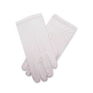 Gants de travail en nylon tricotés non lavables unisexes blancs, avec revêtement en PU sur les doigts, tricot sans couture, sécurité, polyester - Product Image 1