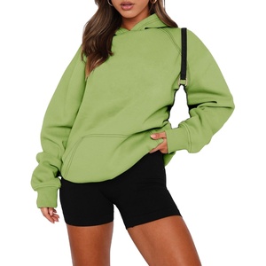 Fournisseur OEM de vêtements de mode en gros, sweat à capuche en polaire respirant, doublé, décontracté, surdimensionné, pour l'hiver, logo personnalisé, sweats à capuche pour femmes - Product Image 1