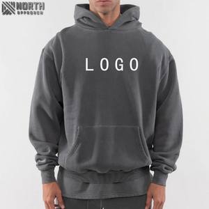 2025 alta calidad en blanco Regular Fit hombres peso pesado polar 100% algodón pulóver Sudadera con capucha transpirable secado rápido sudadera de invierno - Product Image 1