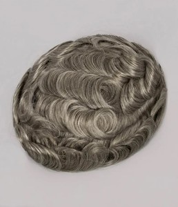 Perruques Toupet Frontal Homme en Cheveux Humains Brésiliens de Haute Qualité avec Base en Soie, Prêtes à Porter, Cheveux Remy, Densité Personnalisable, Prix Raisonnable - Product Image 6