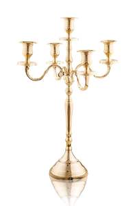 Candelabro de Rama Dorada Antigua, Portavelas Artístico de Múltiples Brazos para Decoración de Hogar de Lujo - Product Image 4