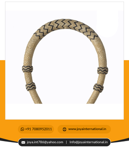 Bosal Streps plaqué noir couleur naturelle BOD58 tressé avec cuir brut Produit cheval - Product Image 6