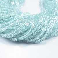 Perles de rondelle lisse aigue-marine naturelle de premier choix avec couleur bleue et forme unique pour divers modèles de bijoux pour l'exportation en vrac