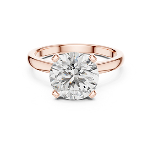 Diamant rond de laboratoire cultivé en or blanc 14 carats |   Bague de soirée |   Nouveau diamant cultivé - Product Image 2