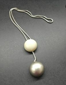 Loop Design Epoxy Resin Modern Natural Necklace for Wedding Engagement Party Fashion Jewelry - Product Image 2