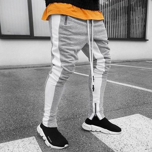 Wholesale Men's Sport <b>Joggers</b> Sweatpants 100% Cotton Gym Wear with Custom Label and <b>Stacked</b> Pattern Casual Style Hot Sale OEM - Product Image 2