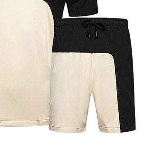 Camiseta y pantalones cortos transpirables de secado rápido para hombre, conjunto doble informal de verano hecho a medida, colores personalizados con impresión de logotipo personalizado - Product Image 5