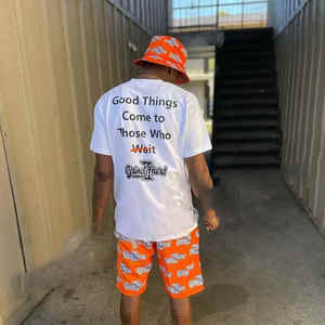 Breathable Cotton Shirt and Shorts Set <b>Men</b> High Street Co Ord Summer Outfit Relaxed Fit Custom Factory Wholesale Fashion Supply - Product Image 6