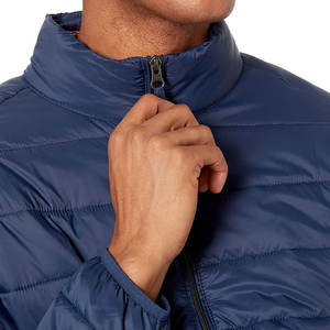 Veste à bulles à motif solide pour hommes vente en gros sur mesure avec veste à bulles respirante 100% coton pour hommes - Product Image 3