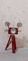 Projecteur rétro caméra vintage shubham avec horloge sur support en bois décor nautique maison et bureau