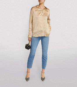 Pantalones Vaqueros de Mezclilla para Mujer, Corte Ajustado, Cintura Alta, Rectos, Transpirables, Lavado Claro, Invierno, 100% Algodón, Venta al Por Mayor - Product Image 1