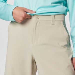 Servicio OEM para Compradores al por Mayor, Pantalones Cortos Casuales para Hombre de Color Sólido con Diseño de Logotipo Personalizado, Corte Regular, Precio al por Mayor con Cierre de Botón - Product Image 6