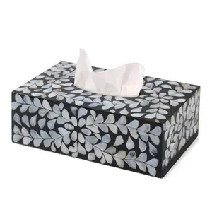 กล่องกระดาษทิชชูฝังมุกสำหรับตกแต่งโต๊ะ,กล่องกระดาษทิชชูม็อบถูพื้นแท้แบบพิเศษ