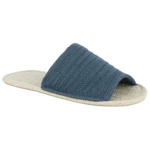 Chausson en coton durable pour un usage domestique écologique bleu marine écru beige moutarde léger respirant plat doux confortable pour - Product Image 1