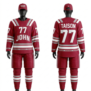 Uniforme de hockey sur glace pour femmes, 220 GSM, maille polyester premium, marron rouille, or, crème, panneaux graphiques, logo d'équipe sublimé - Product Image 6