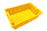 Bacs de palettes robustes, empilables, emboîtables et recyclables, caisses à légumes ventilées, bacs à poisson en plastique HDPE maillé, cordes d'emballage