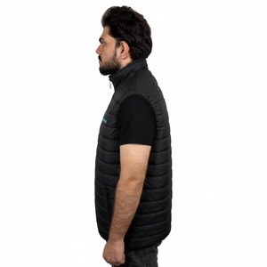 เสื้อกั๊กพัฟเฟอร์บุผ้าฝ้ายหนานุ่มสำหรับผู้ชาย ฤดูหนาว กันลม ผ้าแคนวาส - Product Image 3