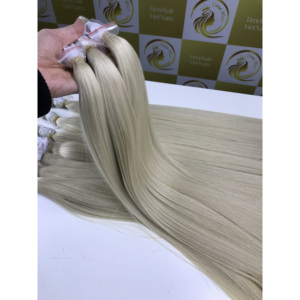 มัดผมเวียดนามสีน้ำตาลผมคนธรรมชาติ100% ยาวสองเท่าแบบชาวยุโรปทุกสี - Product Image 4