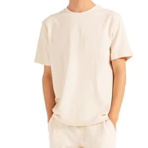 เสื้อยืดผู้ชายคุณภาพสูง 100% ผ้าฝ้าย ทรงหลวม พิมพ์ลายโลโก้ตามสั่ง เสื้อยืดลำลองผู้ชาย บริการ OEM เสื้อยืดผู้ชายแบบกำหนดเอง - Product Image 1