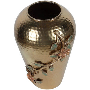 Jarrón de flores martillado de hierro moderno de fabricante directo con acabado personalizado y diseño en el cuerpo para decoración del hogar hecho a mano - Product Image 2