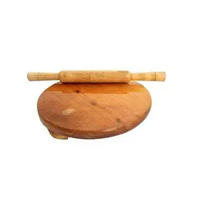Muebles de cocina de madera de pino rodante, servicio de tamaño personalizado, precio barato con artesanía natural y pulido brillante - Product Image 1