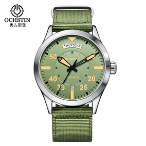 Personalización de fábrica Marca Suiza Master Series Reloj completamente mecánico Luxe Calendario dual Impermeable Luminoso Nylon - Product Image 4