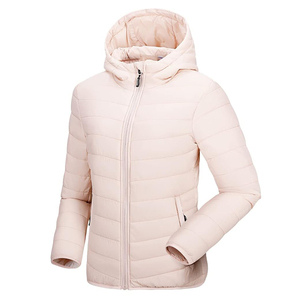 Chaqueta acolchada brillante y cómoda a precio de venta al por mayor, abrigo transpirable con estampado de logotipo personalizado, chaquetas acolchadas de invierno para mujer - Product Image 2