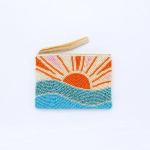 Porte-monnaie en perles faites à la main de premier ordre, rehaussez votre entreprise, artisanat artistique, fermeture éclair pour le jour du match, poignée souple, luxe - Product Image 2