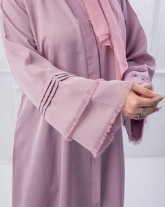 Abaya de luxe de concepteur de travail manuel de Dubai, style turc élégant pour les meilleures ventes, couleur unie, fabricant pakistanais en Turquie - Product Image 2