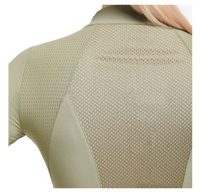 Chemises d'équitation à manches longues pour femmes, vente en gros, demi-fermeture éclair, couche de base, course équestre, couche de base pour femmes - Product Image 4