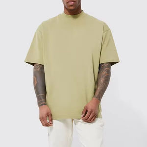 T-shirts tricotés bio en coton/polyester pour hommes, logo personnalisé et design écologique, séchage rapide, respirant, de haute qualité - Product Image 5