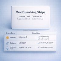 Bandes de soin de la peau en marque privée OEM, compléments alimentaires, vitamine C, collagène, éclaircissement de la peau, capsules d'acide hyaluronique, bandes éclaircissantes pour la peau