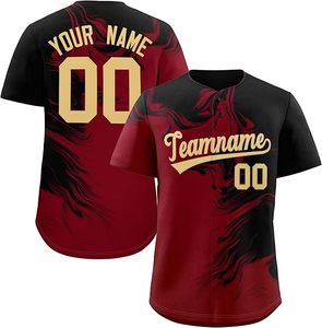 Uniformes de baseball personnalisés à dégradé, maillots de baseball imprimés numériquement, chemises de sport brodées avec nom et logo pour hommes, garçons et équipes - Product Image 3