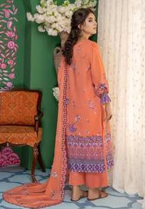 Elegante bordado indio pakistaní Top sellado césped vestido recién llegado Salwar Kameez listo para usar con tamaño personalizable - Product Image 3