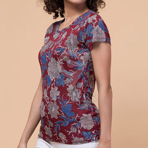 เสื้อยืดผู้หญิงพิมพ์ลายลำลองผ้าฝ้ายนุ่มและแขนสั้นสำหรับสวมใส่ทุกวัน - Product Image 2