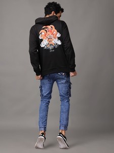 Men's <b>90s</b> Anime Graphic Hooded <b>Sweatshirt</b> Embroidered 100% Cotton Plain Dyed for Winter - Product Image 6